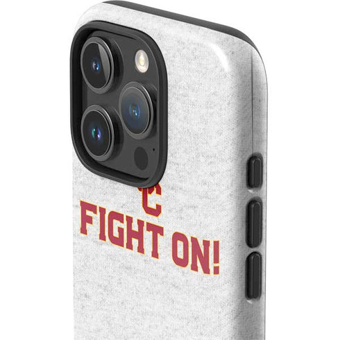 University of Southern California USC Fight On Grey iPhone 16 Pro Max Impact Case
